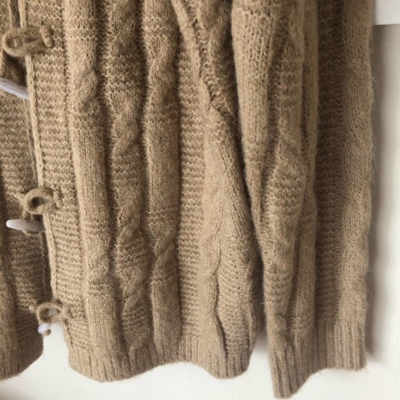 NEW RAGA Timber Trail Toggle Tan Cable Knit Cardigan - Picture 11 of 15